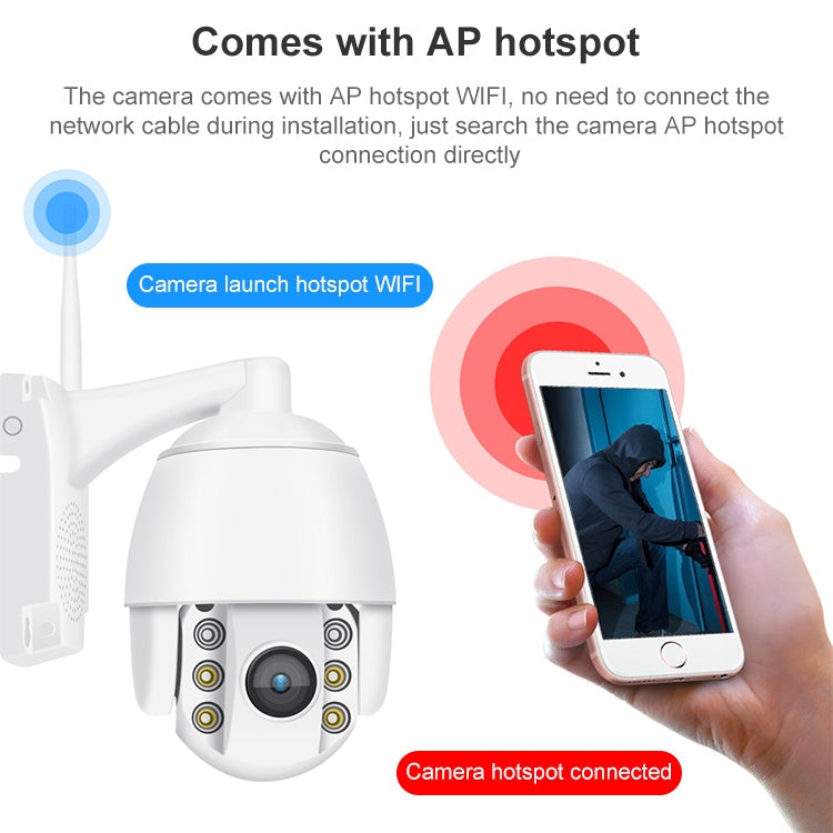 QX2 1080P HD 360 Degrees Panoramic WiFi Day and Night Full-color IP66 Waterproof Smart Camera, Support Motion Detection / Two-way Voice / TF Card, US Plug, WiFi Version QX2 1080P HD 360 Degrees Panoramic WiFi Day and Night Full-color IP66 Waterproof Smart Camera, Support Motion Detection / Two-way Voice / TF Card, US Plug, WiFi Version